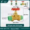 Full Copper Gate Valve for PPR, PE, and Tap Water Pipes - 20mm, 25mm, 32mm Double Union, Hot Melt Compatible.