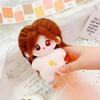 Niannyyhouse 10cm Plush Girl Star Body Fried Hair No Attributes Cotton Doll Accessories (A4)