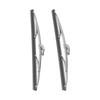 12in30.48cm Front Windshield Wiper Blades Stainless Steel Polished Silver Universal for Car