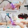 Black Nail Lamp with Clip, Pedicure Nail Lamp