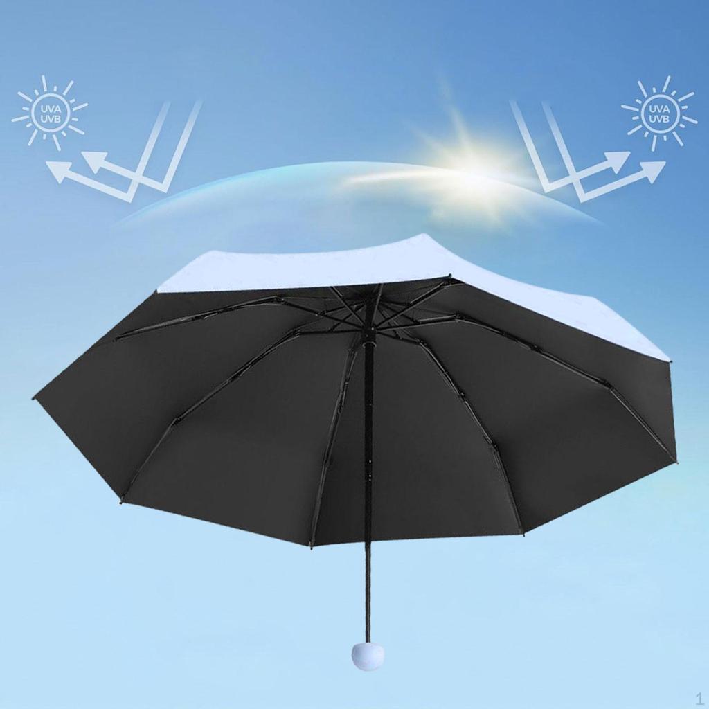 Folding Rain Umbrella Compact Small 6 Ribs for Outdoor Activities Beach Trip
