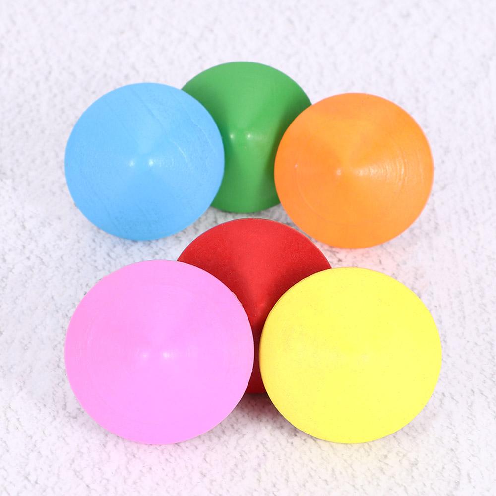 Funny Multi-color Children Kid Gift Rotate Wooden Hand Spinning Toy Spinning Top
