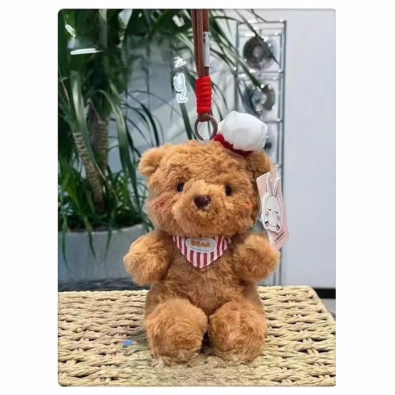 Plush Bear Keychain With Scented Pp Cotton For Gift Decor And Collectors