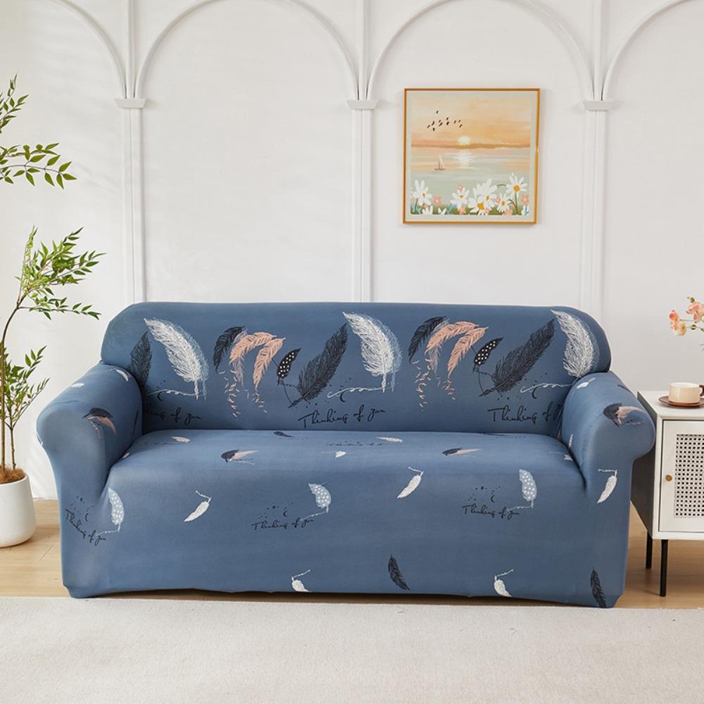 Stretchable Printed Sofa Cover Full Elastic Slipcover 4 Seasons Soft Fabric Protector