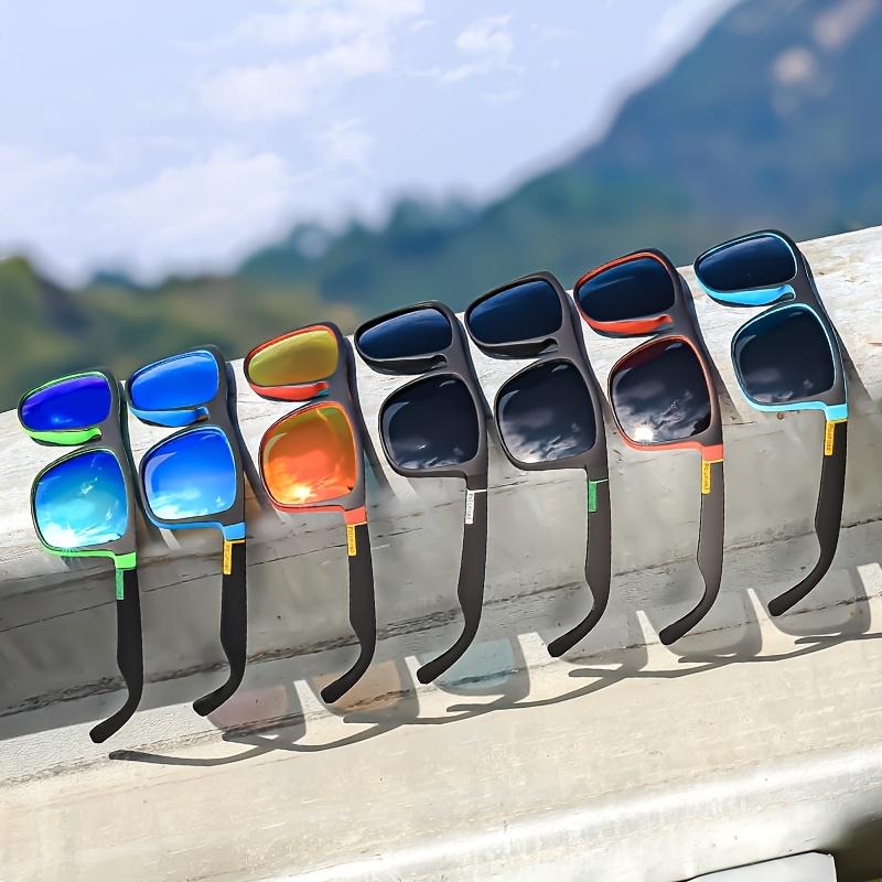 

7 Pairs Of Cool Classic Polarized Square Fashion Sunglasses For Outdoor Sports Riding Men And Women Suitable For Parties