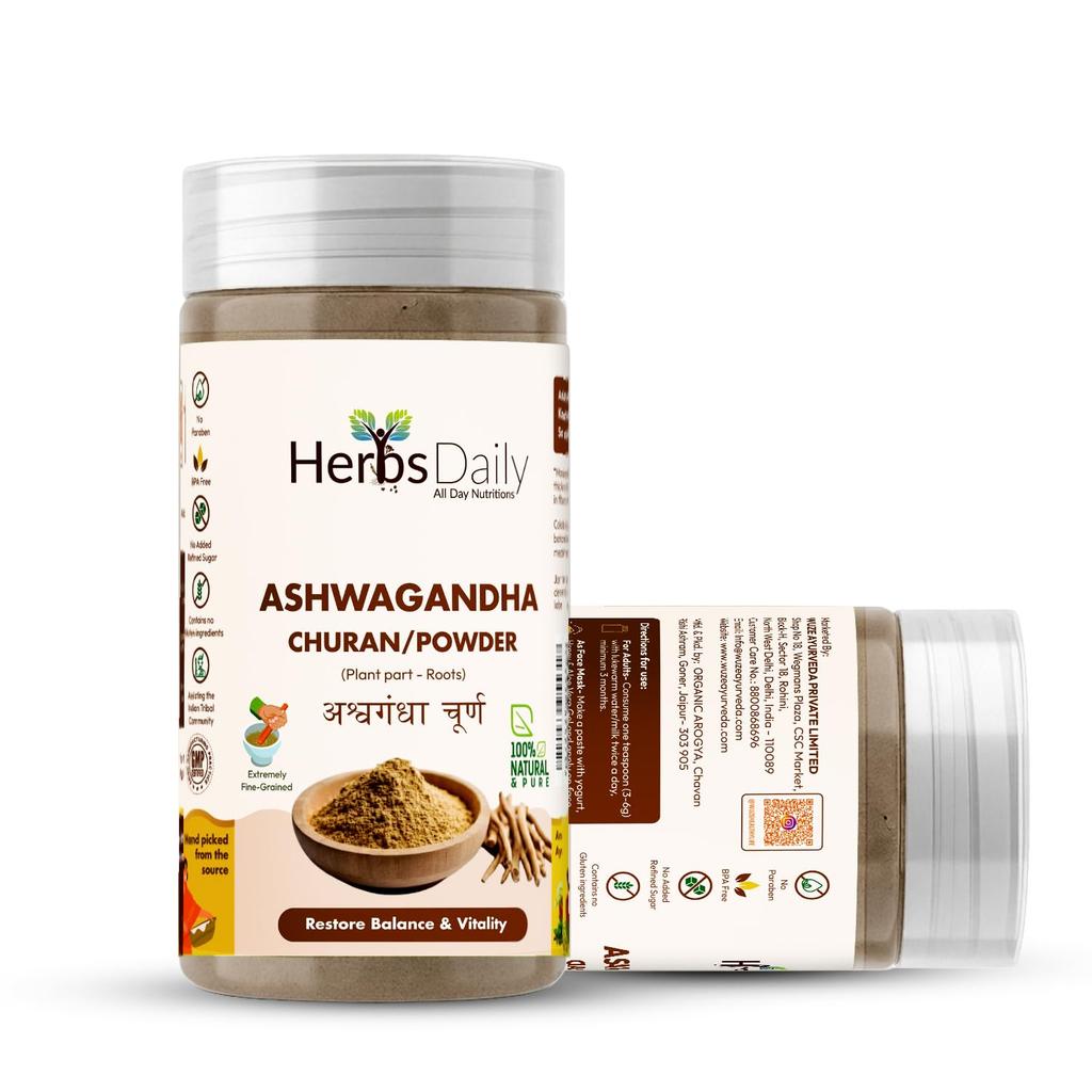 Herbsdaily Ashwagandha Churna Powder 100gm