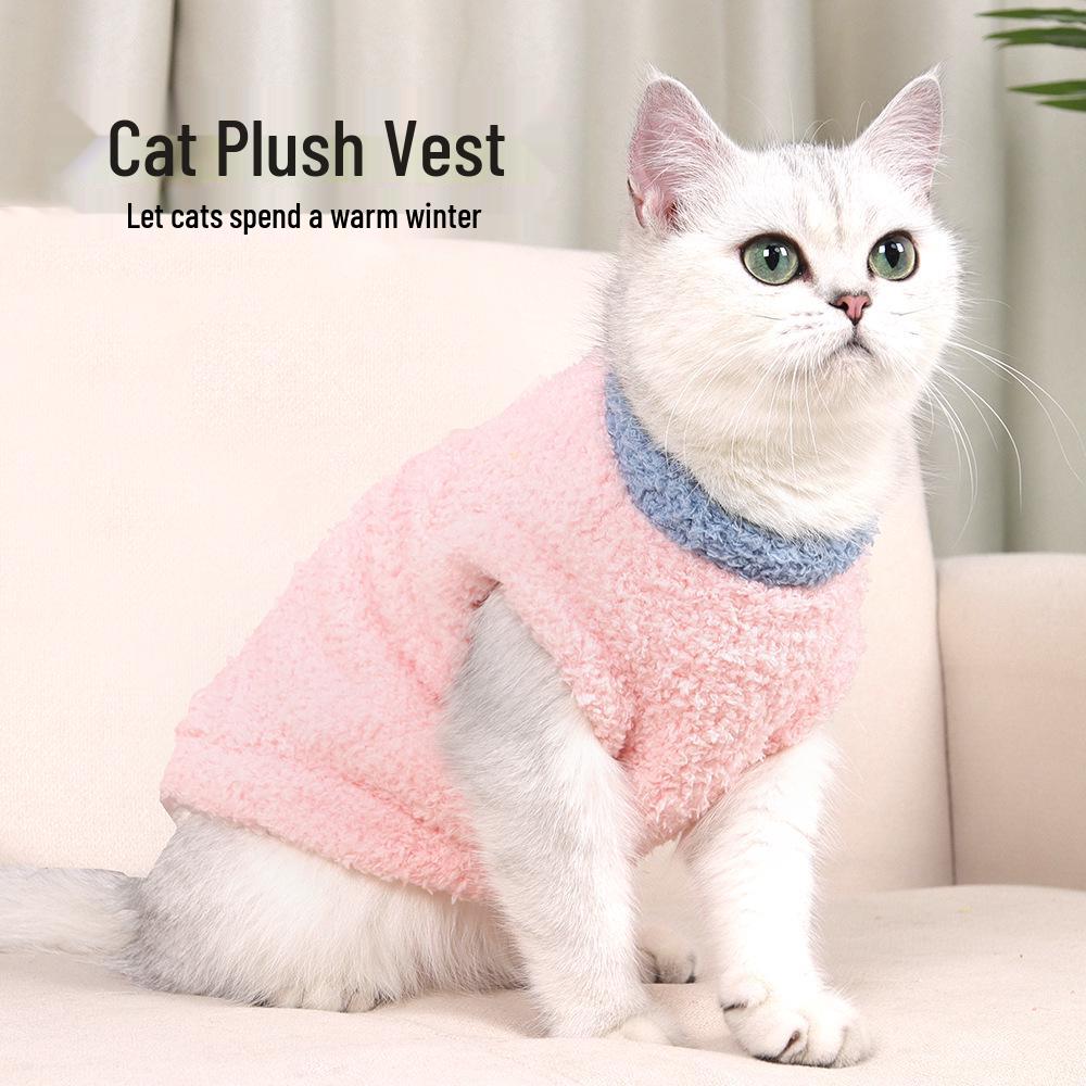 Cozy Cloud Velvet Cat Apparel: Thickened, Soft, and Warm for Autumn and Winter