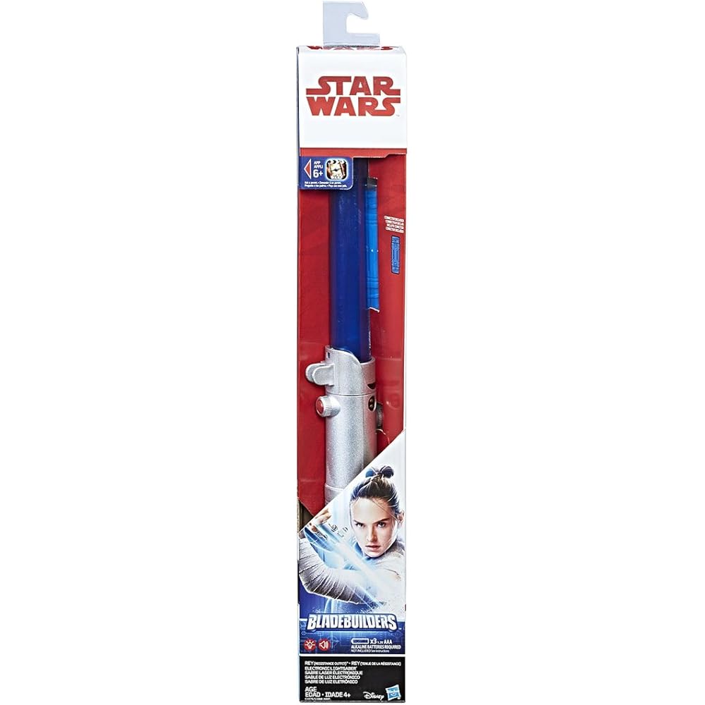 Star Wars Electronic Lightsaber Rey Resistance Outfit Toy with Sound Effects and LED Light