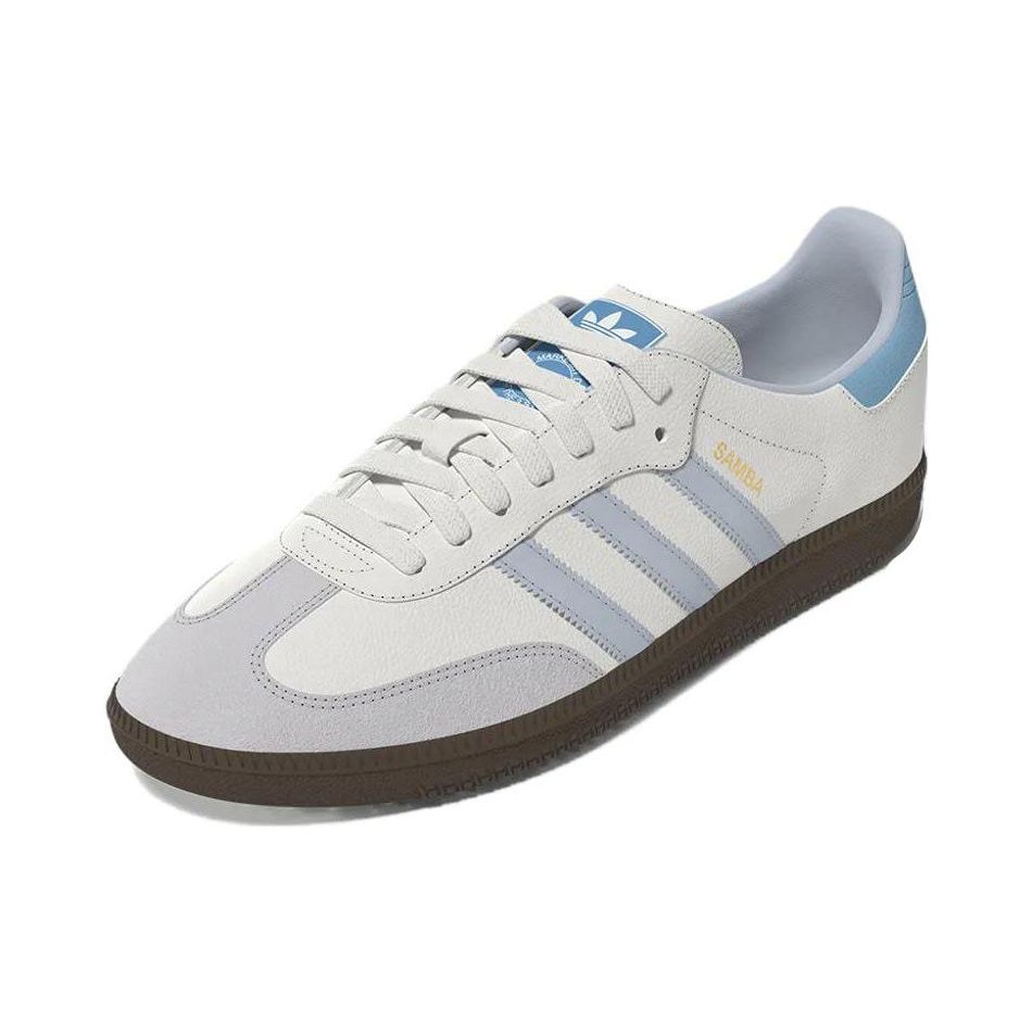 adidas Samba OG White Halo Blue Unisex Sneakers Core-White Gum-5 ID2055