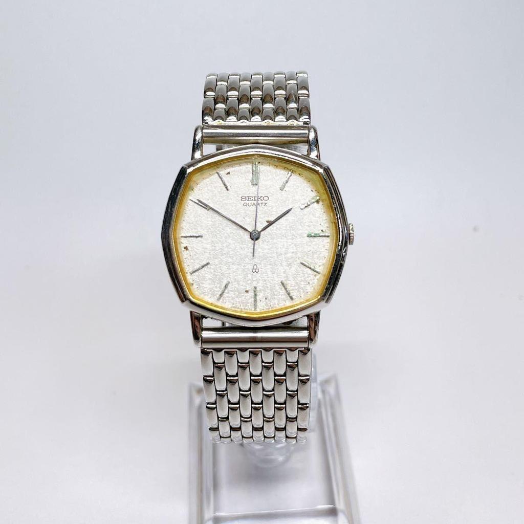 Used 108 SEIKO Men's Watch Quartz Working New Battery 80s Vintage 108