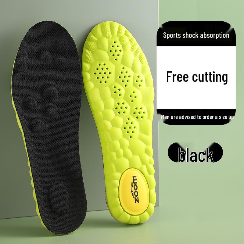 Men's 4D Cloud PU Massage Arch Insole - High Elasticity, Shock Absorption, Odor Resistant, Sweat Absorbing Sports Insole.