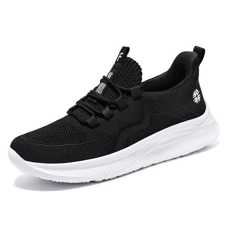 Shoes women's spring new fly-woven women's shoes casual versatile and comfortable mother shoes breathable sports women's casual shoes