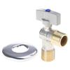Valvole ad angolo in ottone 1/2" Ingresso Uscita Valvole di intercettazione dell'acqua stabili Valvole di controllo acqua calda/fredda per tubazioni domestiche