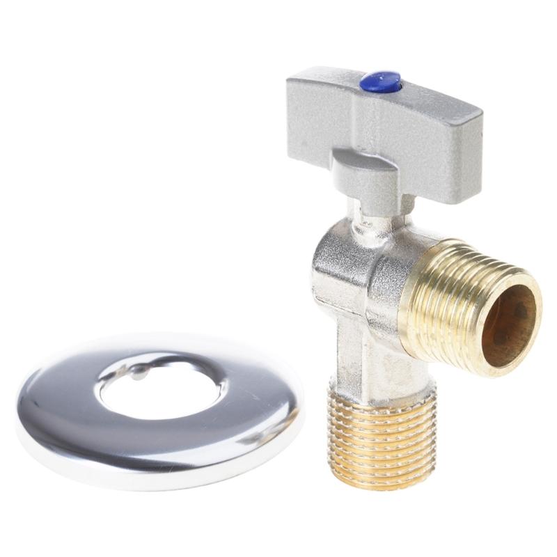 Valvole ad angolo in ottone 1/2" Ingresso Uscita Valvole di intercettazione dell'acqua stabili Valvole di controllo acqua calda/fredda per tubazioni domestiche