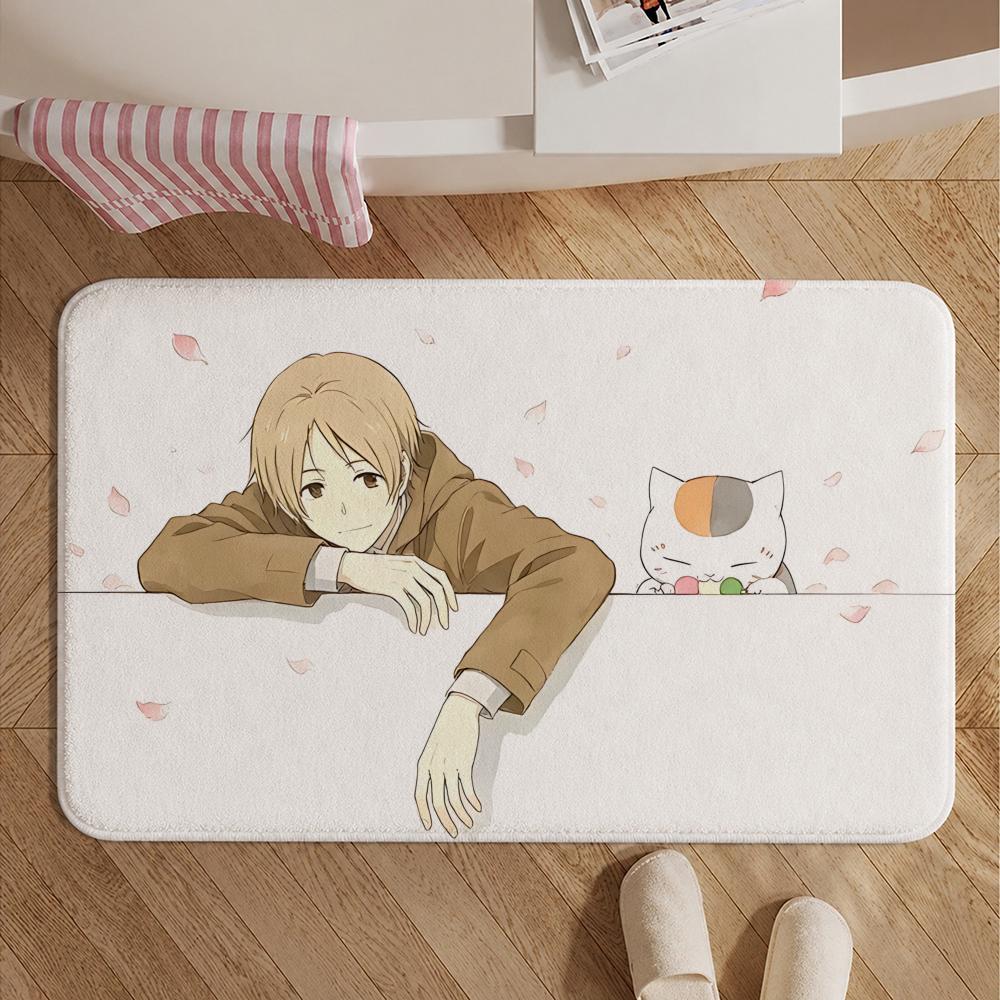 Anime-Natsume's Book of FriendsS Floor Mat Soft Non-Slip Bath Mat, Bedside Carpet, Absorbent Doormat for Home