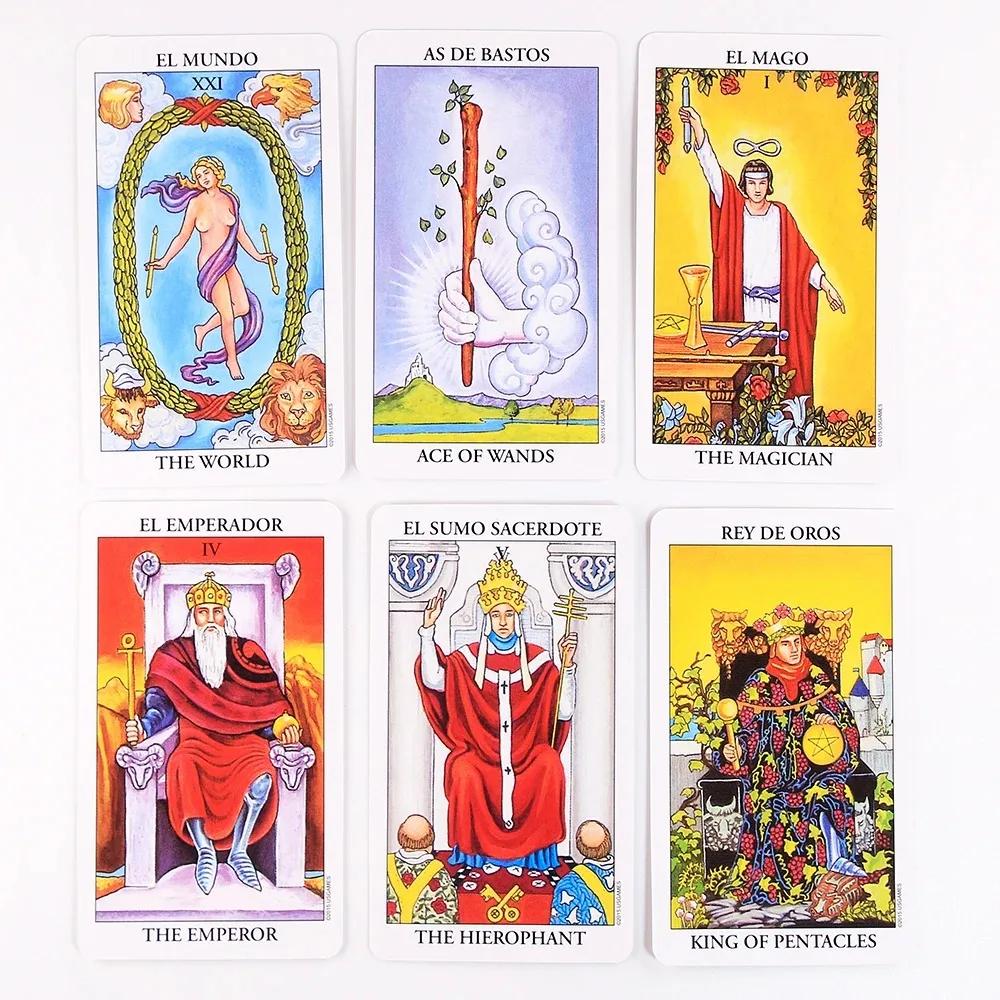Spain Riders Tarot Cards For Beginners For And Includes Spanish-English Guide Books