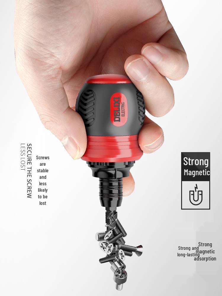 Delixi Double-headed Ratchet Screwdriver Set - Multi-functional Telescopic Torx, Phillips, and Slotted.
