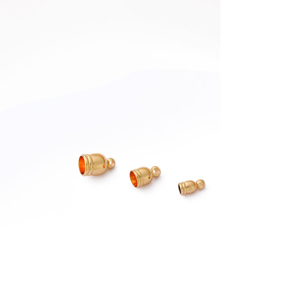 4Pcs Copper Tassel Hat Cap Charm Pendant for DIY Jewelry Making