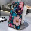 Vintage Flowers Clear Case for IPhone 16 15 14 13 12 11 Pro Max X XS Max XR 7 8 Plus Case 16E