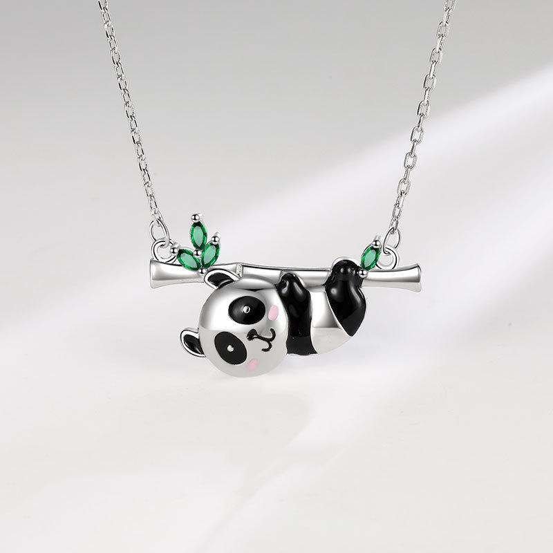 Red Panda Necklace - Women's European & American Trendy Cute Animal Design