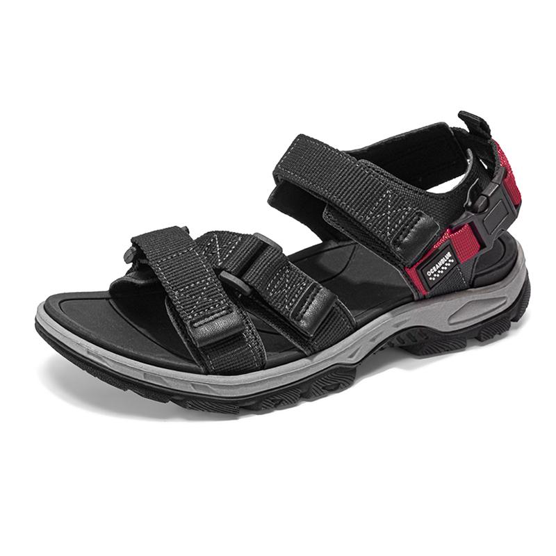 

Summer Men s Sandals Trendy Casual Outdoor Sport Shoes for Holidays Beach Breathable Wear-Resistant Hiking & Walking Sandals 45 чорний