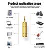 2Pcs/Set Audio Adapter For Headphone Amplifier Audio, Adapter Microphone Converter - 6.5mm To 3.5mm And 3.5mm To 6.5mm