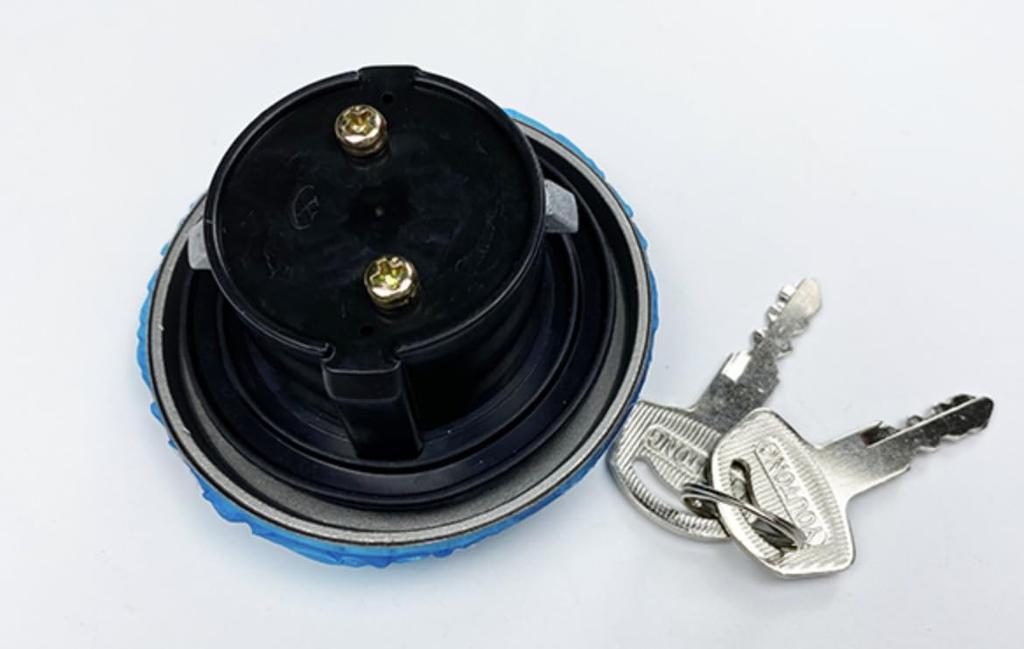 GN125 Compatible Tank Cap with Keys, Set of 2, Replacement for Genuine Tanks, Compatible with Aftermarket Tanks