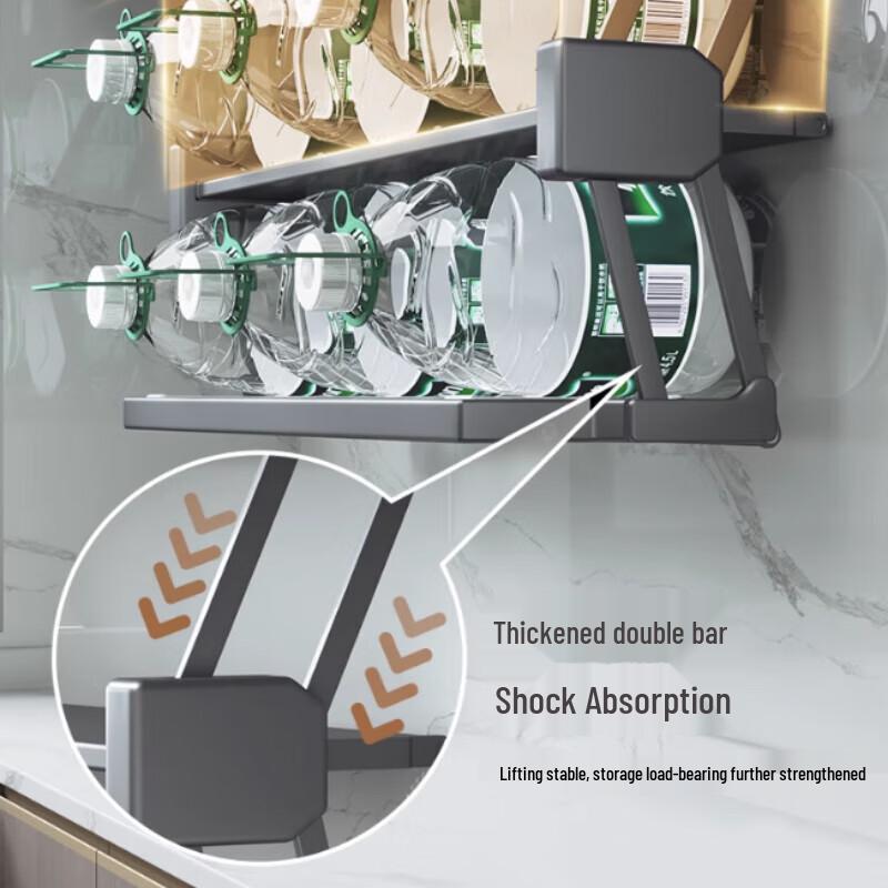 Telescopic Folding Kitchen Cabinet Storage Rack