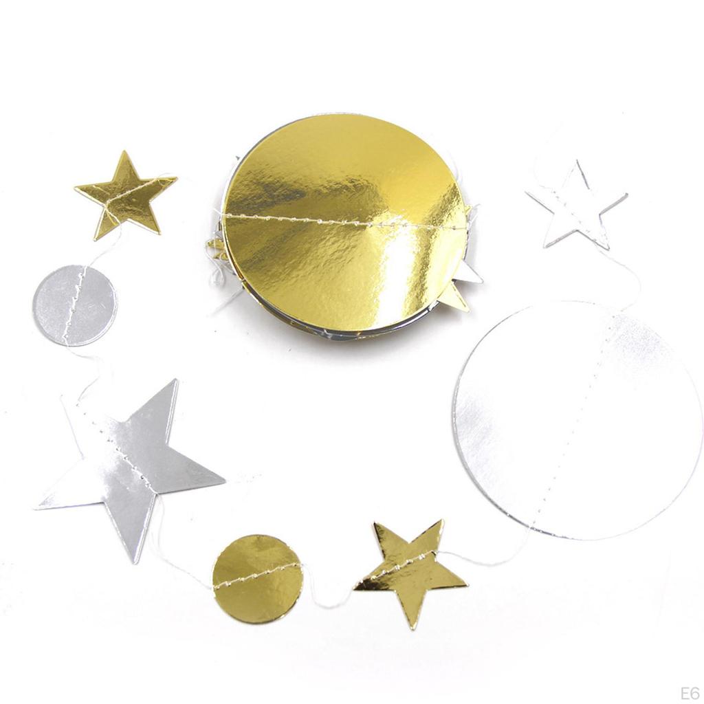 Garland Streamer Kit for Party Decoration Glitter Reflective Paper Hanging Banner Backdrop