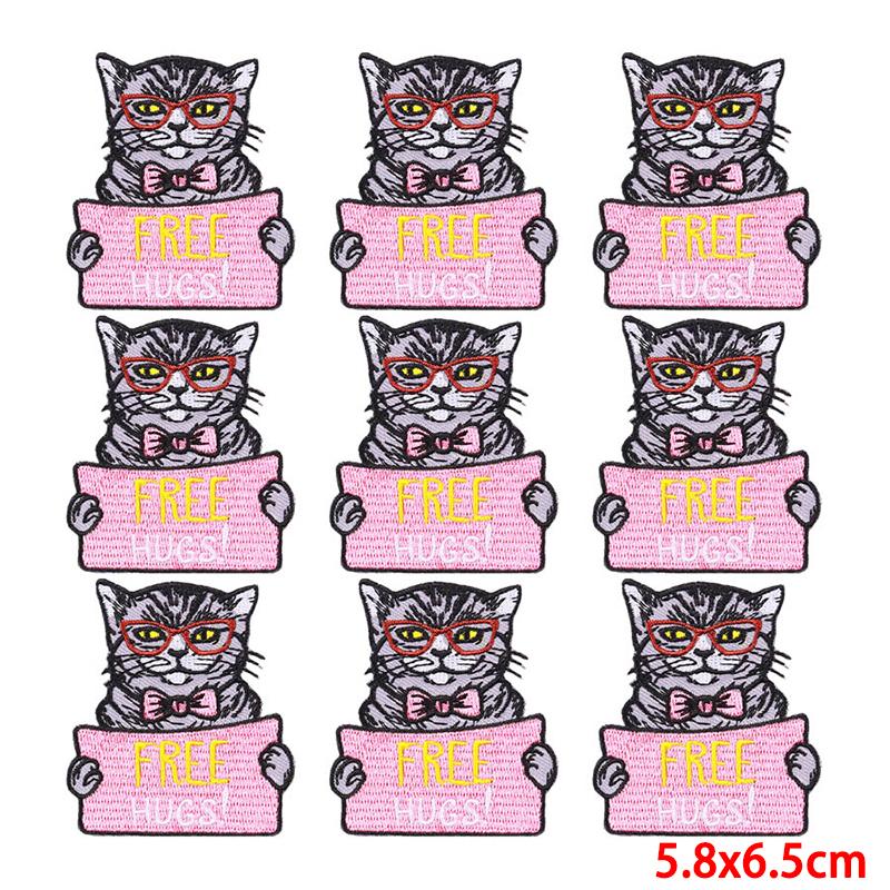 10 Pcs/lot Wholesale Embroidery Patch Iron On Patches For Clothing Patches On Clothes Jackets Decor Applique Sew Supplies