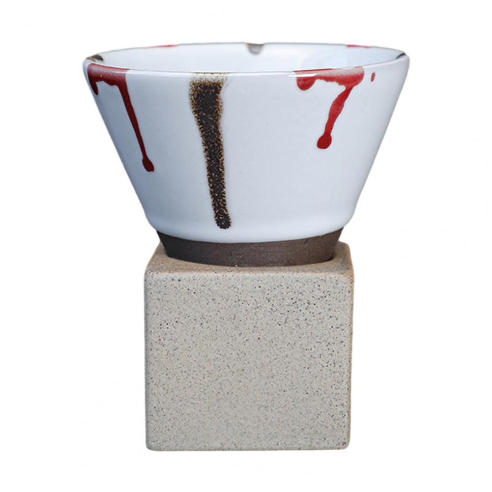 

200 мл глиняная воронкообразная кофейная чашка с основанием, сделанная вручную в японском стиле, латте, капучино, эспрессо, коническая кружка, чайный набор в стиле кунг-фу