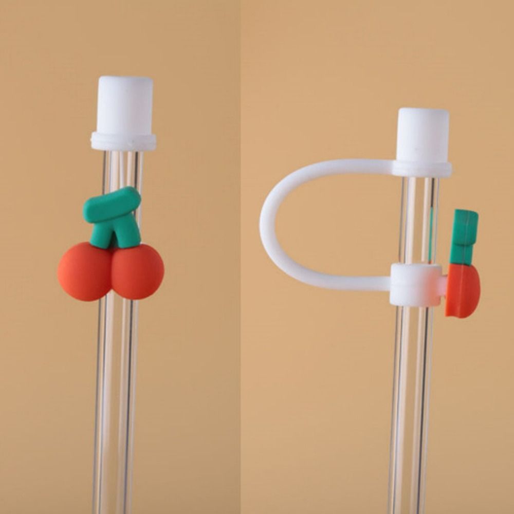 Airtight Straw Plug Splash Proof Straw Topper Cute Straw Tip Covers Cup Accessories