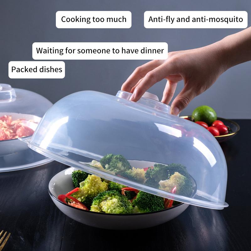 Mikrobølgeovn Varmeisolasjon Tallerkenlokk Sprutsikkert Lokk Plast Oljebestandig Lokk Ikke-giftig Høy Temperaturbestandig Kjøkken