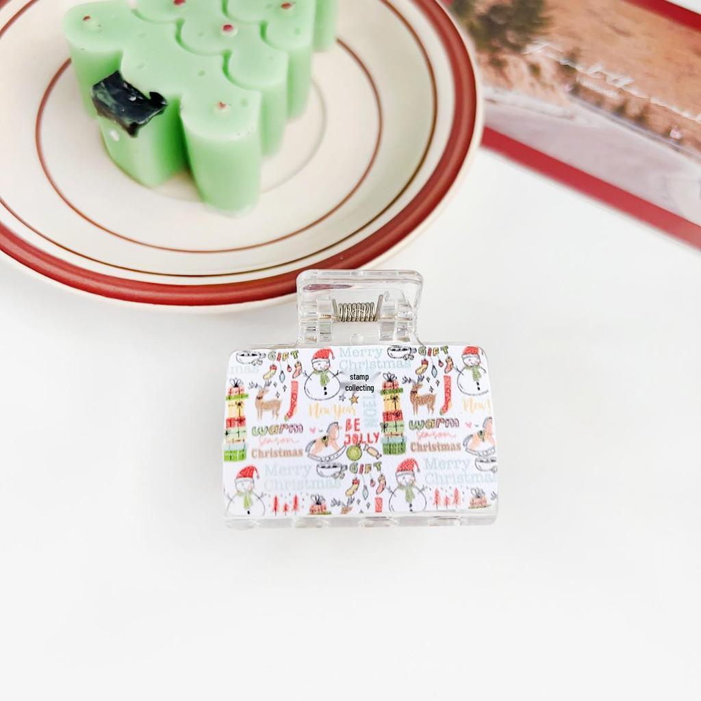 Santa Claus Christmas Festival Shark Claw Clip Hair Accessory