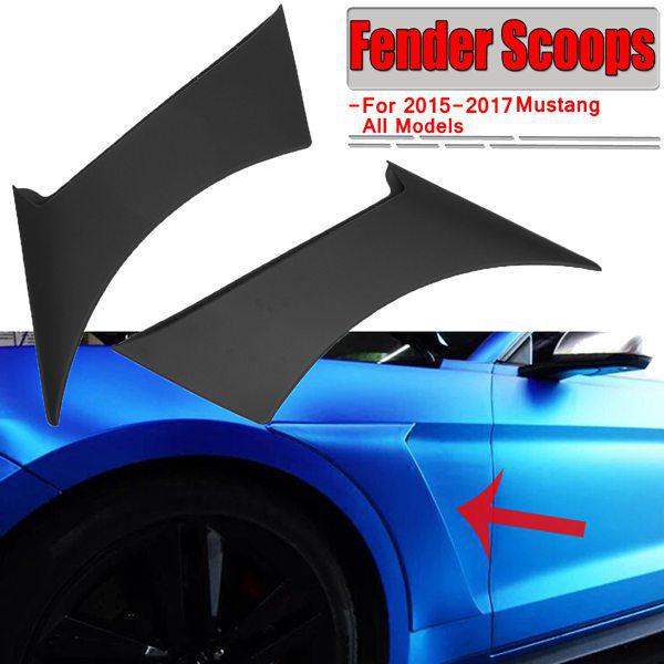 1 Paar vordere Kotflügelverbreiterungen kompatibel mit 2015-2017 Ford Mustang