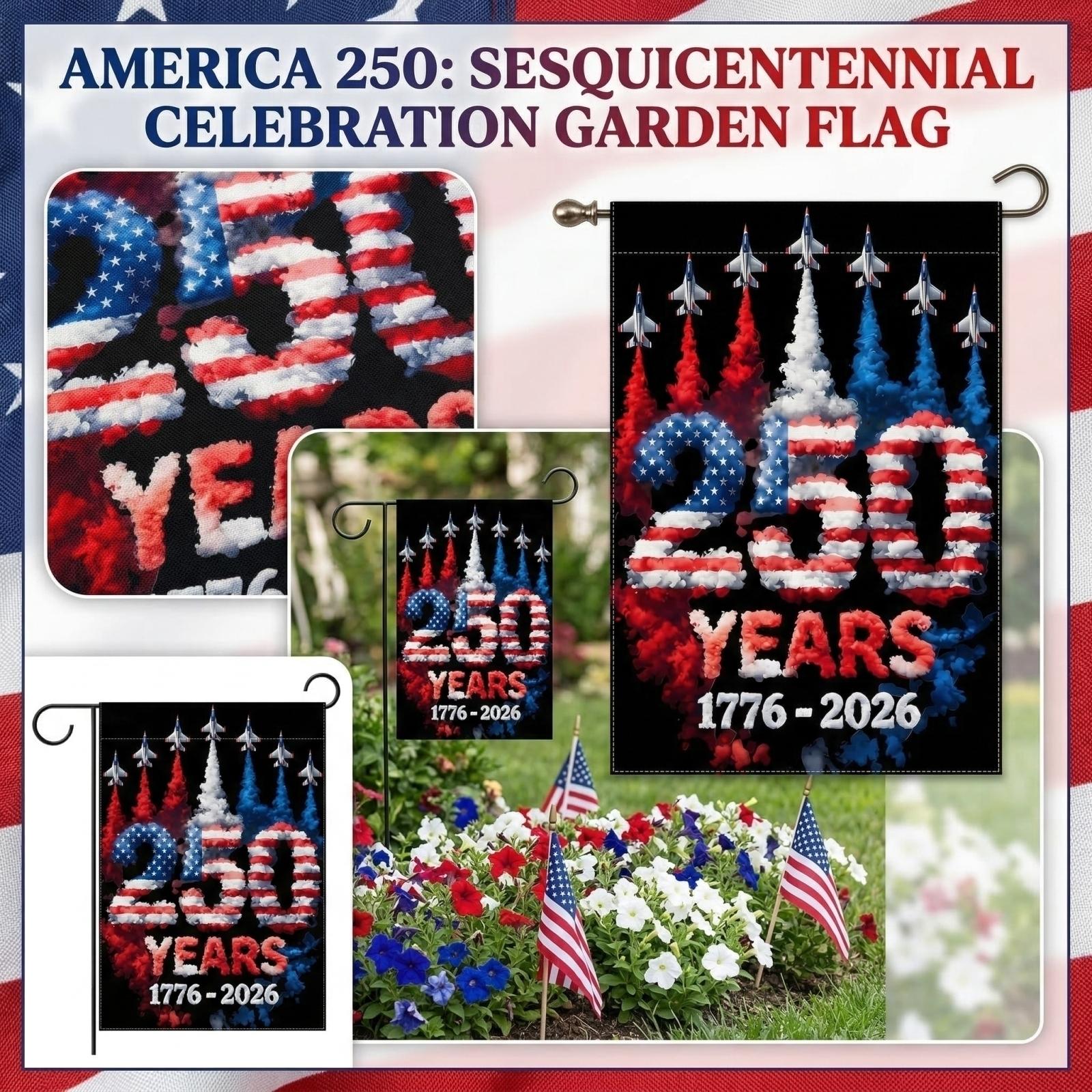 

American Independence Day 250th Anniversary Party Decoration Garden Flag Courtyard Flag One Size