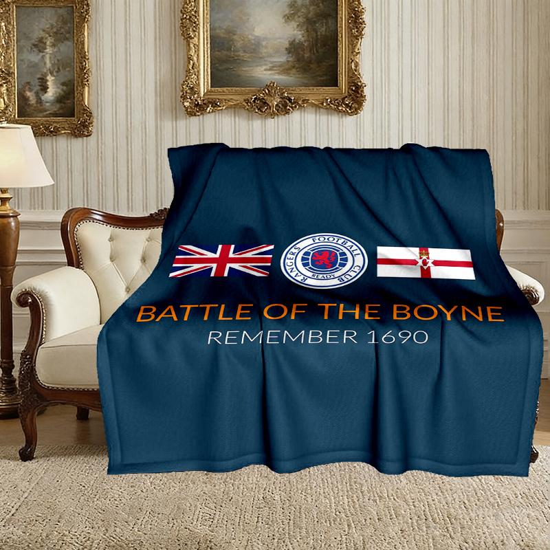 1pc Easy-Care Rangers FC Blanket, Perfect for Couch, Bed, Home, Travel & More, Warm & Durable Printed Blanket