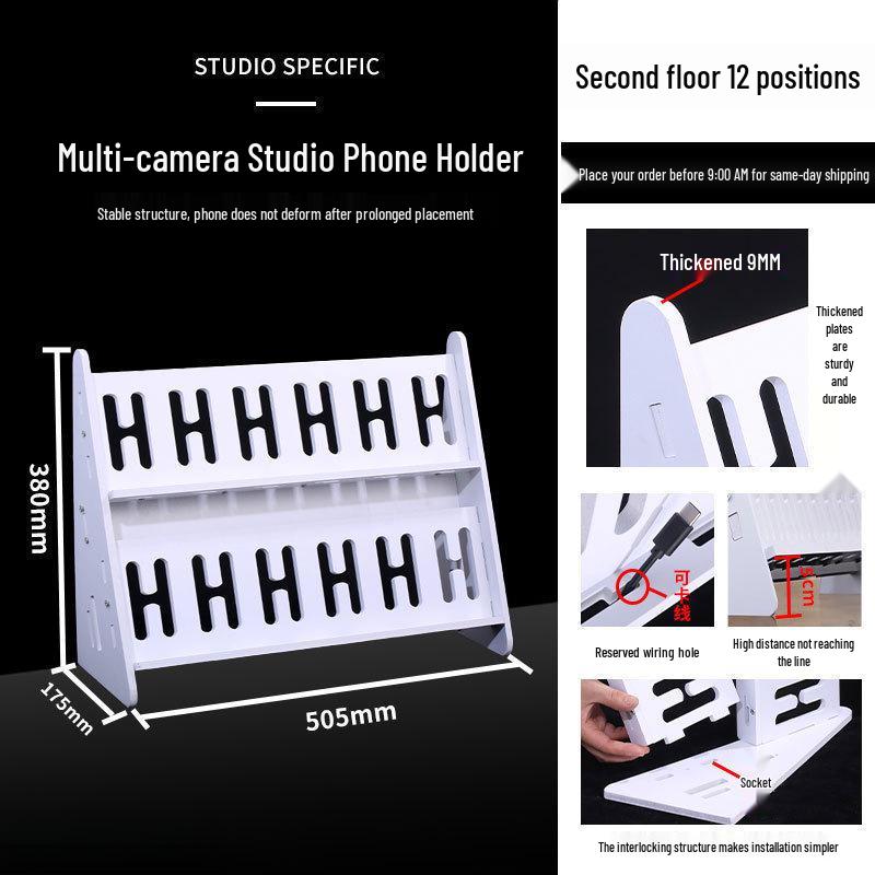 Multi-Device Vertical Charging Station: Simple Desktop Multi-Phone Holder