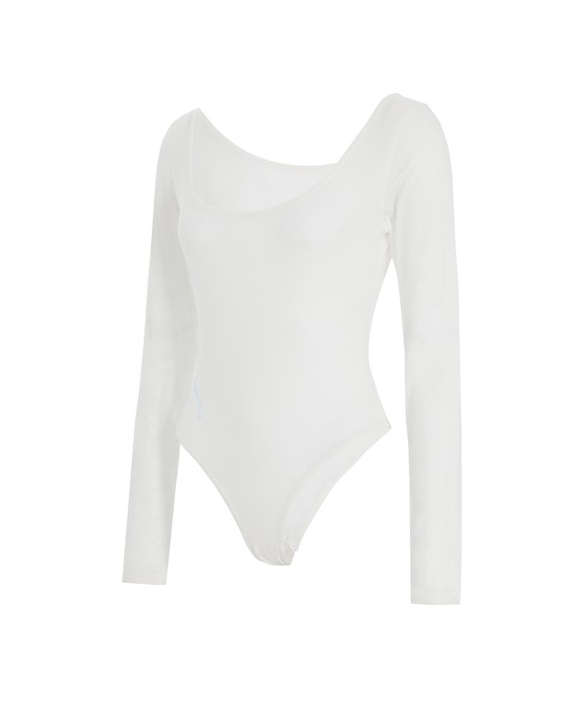 Sekeondeusolteu Salt Lettering Bodysuit (White)