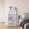 6-Drawer Storage Cabinet, Tall Dresser Organizer with Removable Drawers, Modern Closet Organizer for Bedroom, Playroom, Office