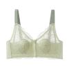Manny Queen front buckle zipper lace bra cover new product gathering no steel ring thick thin