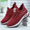 Sneakers Women's New Large Size Shoes Women's Shoes Fly-woven Breathable Mesh Shoes Lightweight Casual Shoes