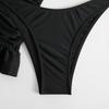 Nouă Culoare Solidă Sexy Cu Fusta Bikini Bandeau Costum de baie Femei Costum de baie Trei piese Set Bikini Costum de baie pentru baie