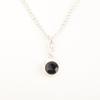 Schwarzer Onyx Edelstein 925 Sterlingsilber Schmuck Handgefertigter Modischer Anhänger CP-25-19