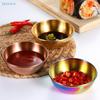 Stainless Steel Golden Colorful Sauce Dishes Appetizer Seasoning Serving Dishes Sets Tray Splice Plates Kitchen Tableware