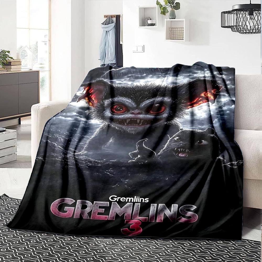 1pc Gremlins 3 Throw Blanket Soft Flannel, Cozy All Season Polyester Perfect for Home, Office