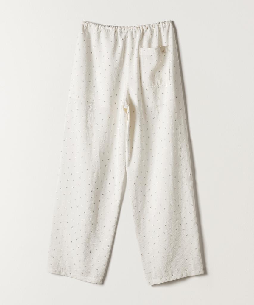 Tudument Flower String Pants White