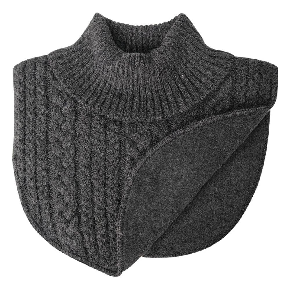 

Детский шарф из искусственной шерсти, теплый, грелка для шеи, модный вязаный фальшивый воротник, для мальчиков и девочек