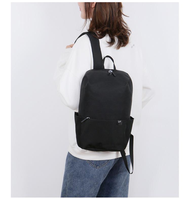 Simple and Colorful Solid Small Backpack Sports Backpack Backpack Gift Bag Schoolbag