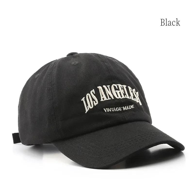 Bawełniana czapka z daszkiem dla mężczyzn i kobiet modny haftowany kapelusz bawełniany miękki top czapki Casual Retro czapki z daszkiem Unisex